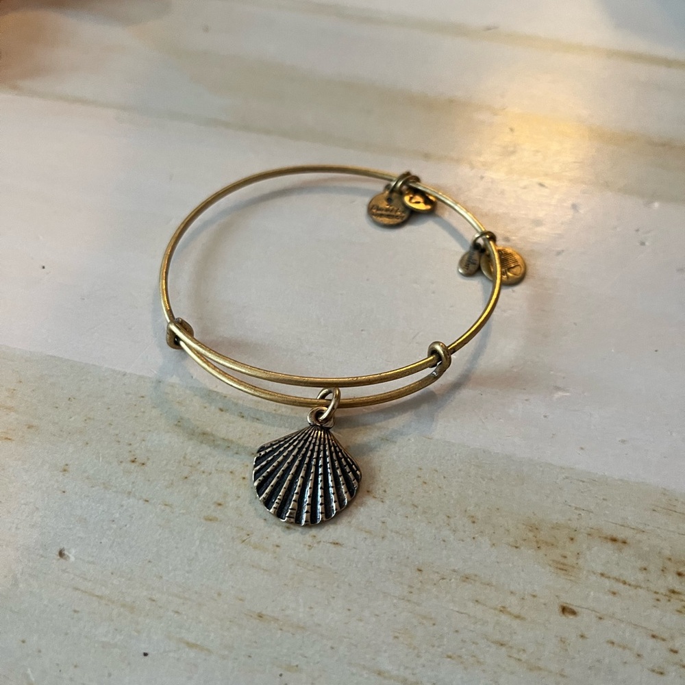 Alex and Ani Gold Shell Bracelet